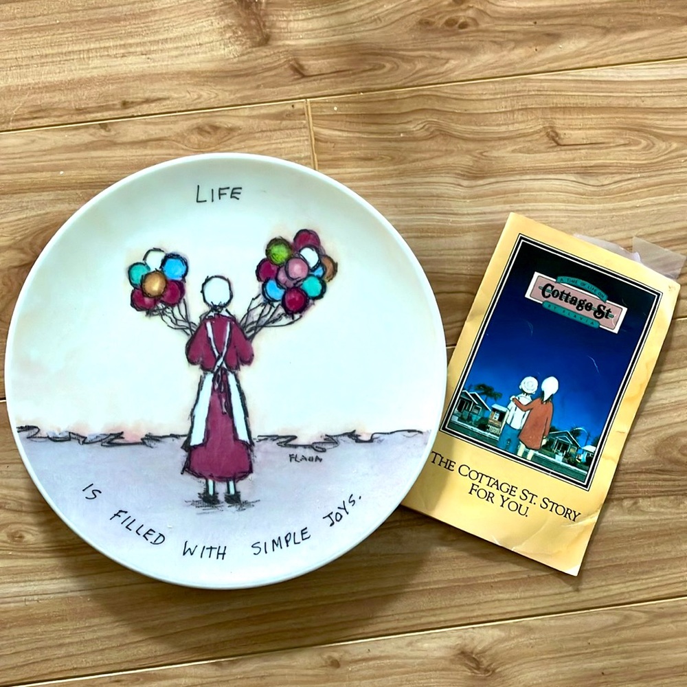 Vintage Flavia Weedn “Balloon Lady “ collector plate
